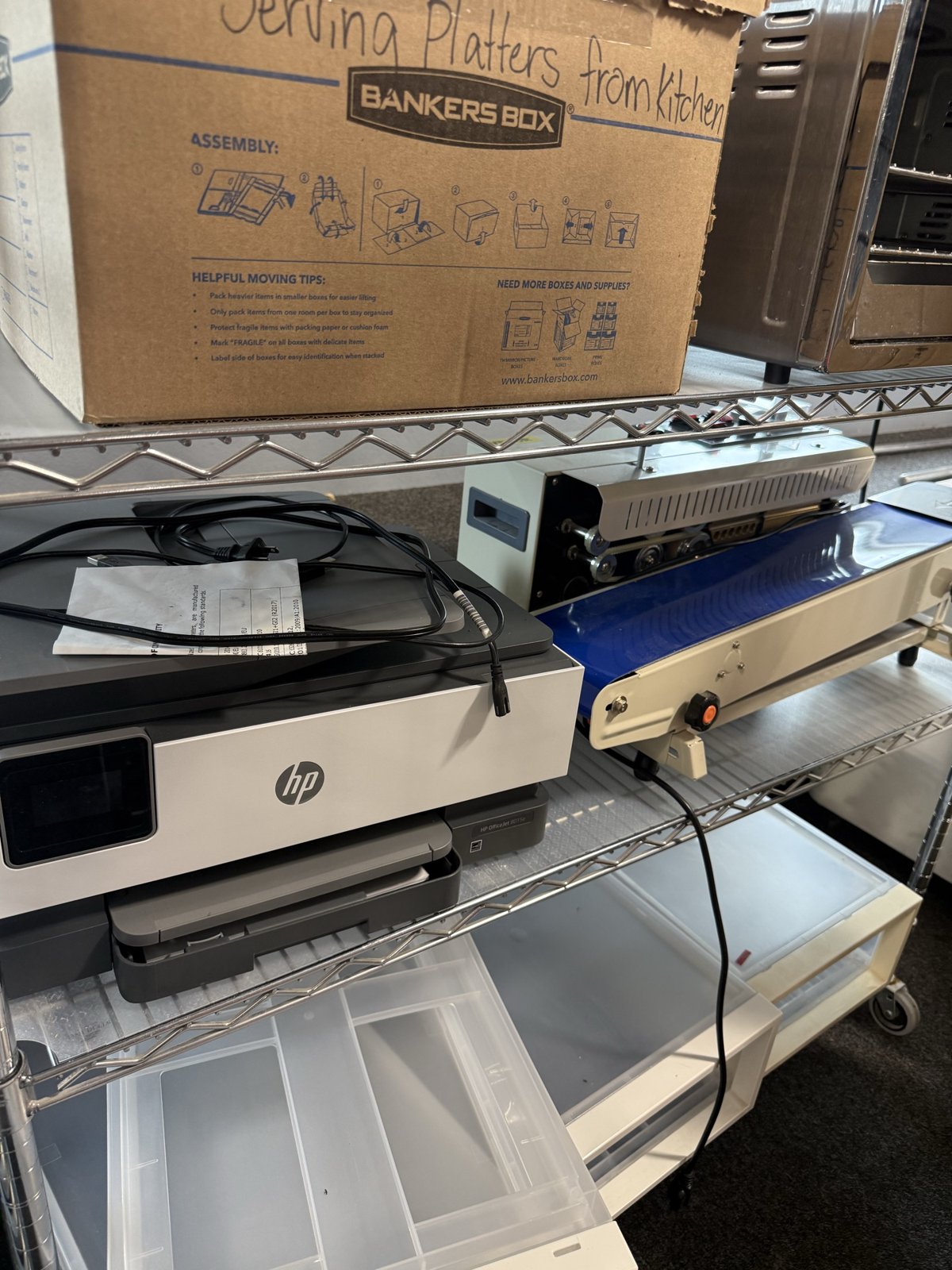 Continuous Band Sealer, Horizontal, with Conveyor