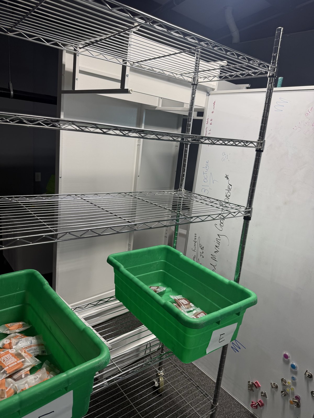 Wire Shelving Units, Chrome and Green Epoxy (Lot) photo 4